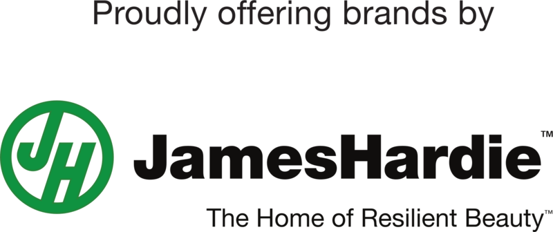 Proudly offering brands by James Hardie. The Home of Resilient Beauty.