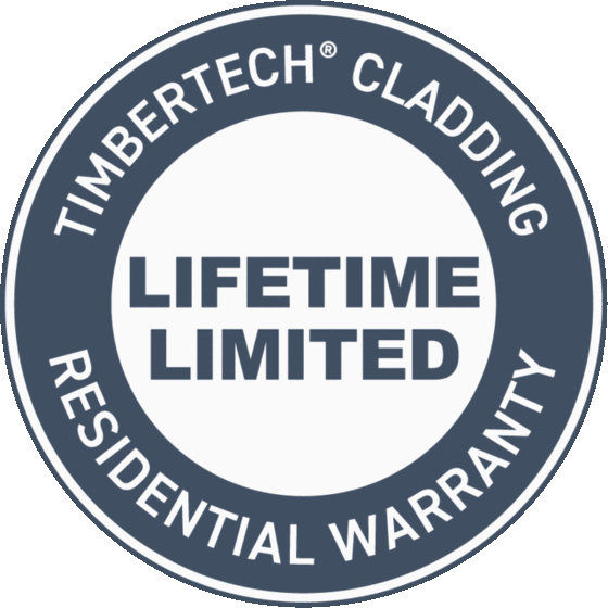 TimberTech Cladding Lifetime Limited Residential Warranty seal